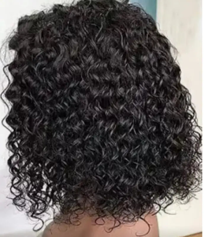 Daisy | Short Tight Curly 13x6 Lace Front - 1B-Off Black / 12’’ - wig