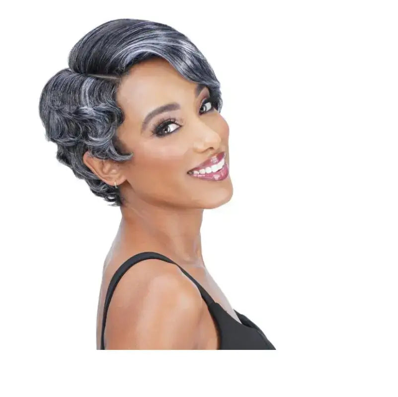    301 - Athena | Wavy Wig - Sophisticated Finger Wave Style for a Timeless Look wig LE' HOST HAIR & WIGS