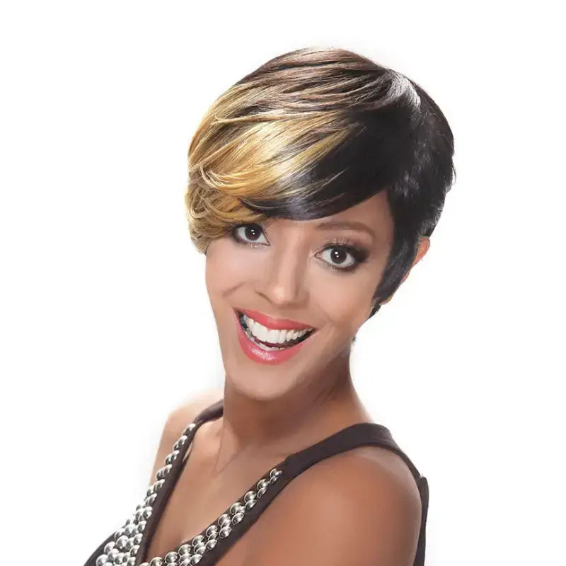    Jennae | Short Pixie Cut Wig with Swoop Bang wig LE' HOST HAIR & WIGS