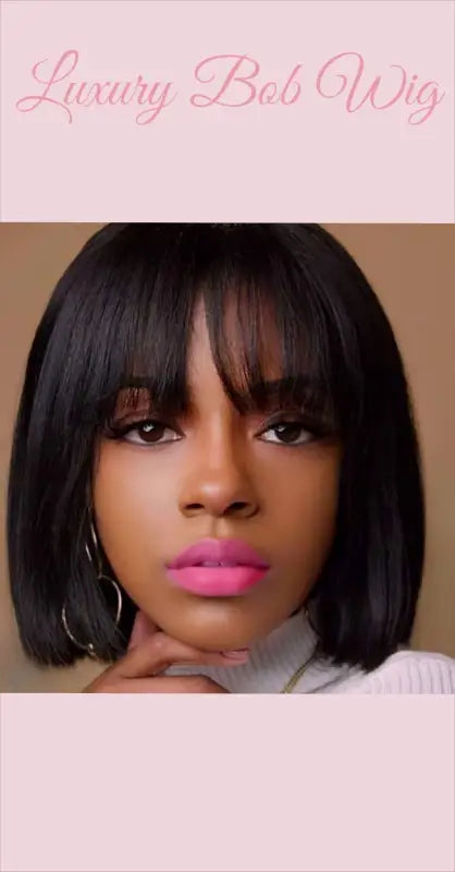    ALICE BOBS | Chic Bob Wig - Sleek Bob Human Hair Wigs for a Timeless Look Wigs LE' HOST HAIR & WIGS