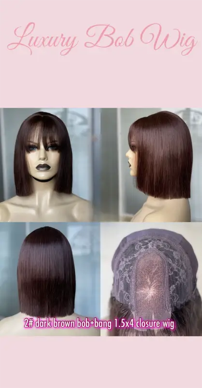    ALICE BOBS | Chic Bob Wig - Sleek Bob Human Hair Wigs for a Timeless Look Wigs LE' HOST HAIR & WIGS