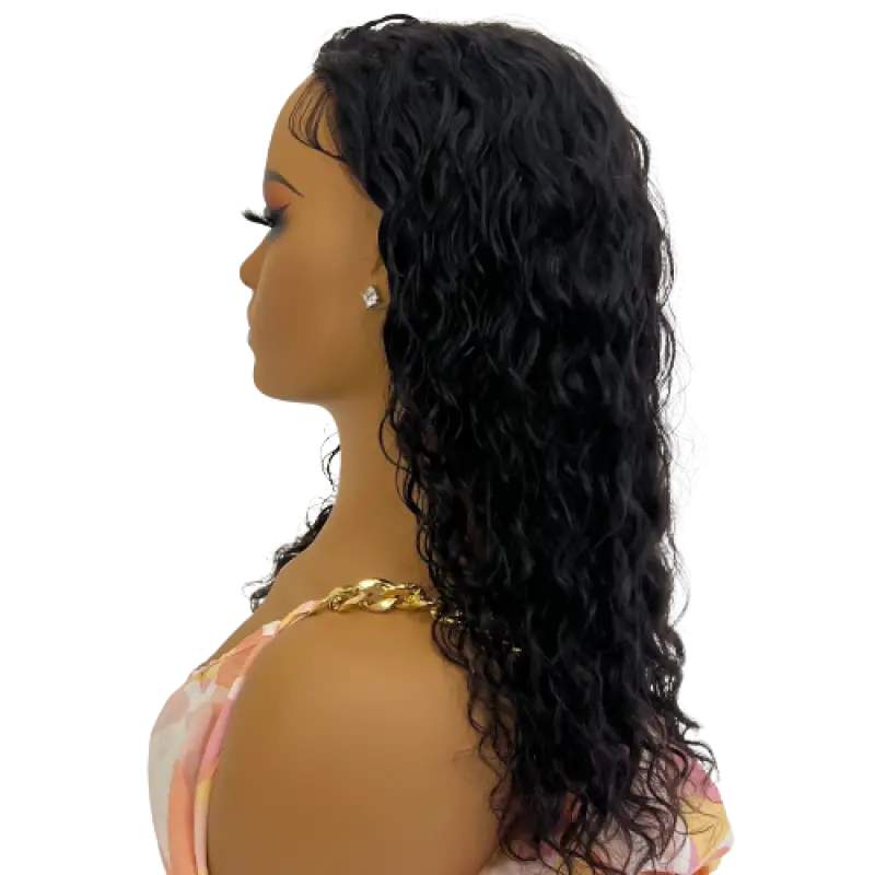 Deep Wave 1B 14" Exquisite Curly Wig Loose Deep Wave Lace Front Wig for Effortless Elegance Wigs LE' HOST HAIR & WIGS