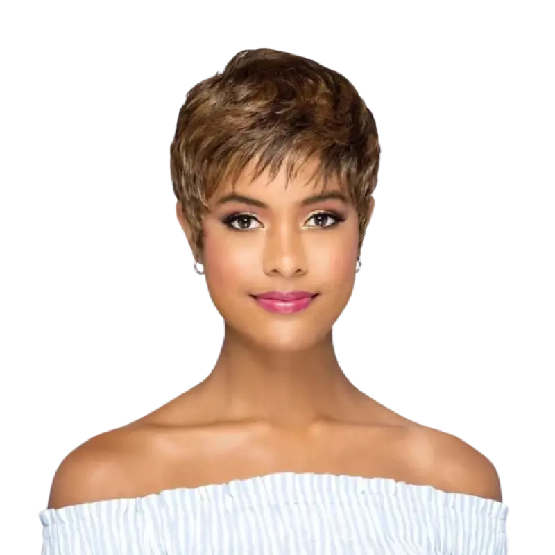    735 - DIVINE | Short Hair Wig - Layered Feather Wig for a Mature & Professional Look Wigs LE' HOST HAIR & WIGS