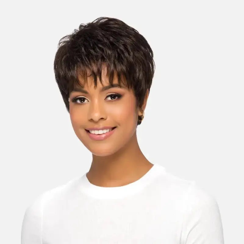    737 - Amanda | Layered Wig - Short Synthetic Pixie Wig with Bangs Wigs LE' HOST HAIR & WIGS