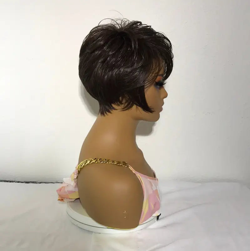 792 - MAXINE | SYNTHETIC SHORT PIXIE w/ POINTED SIDES FULL CAP Wigs LE' HOST HAIR & WIGS   