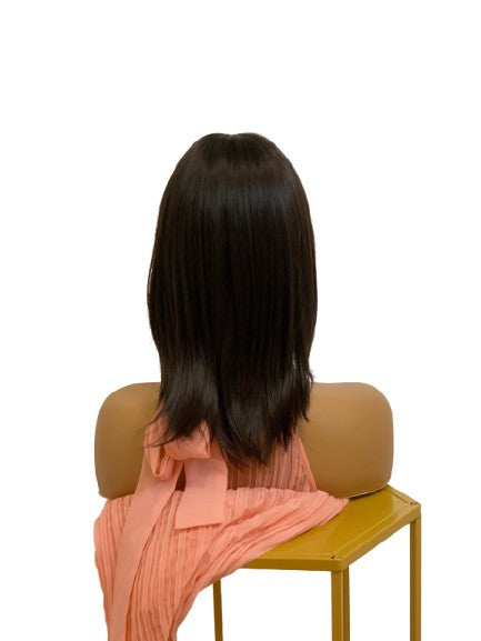 Bob wig with bangs back 