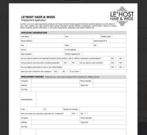 Careers at Le’Host