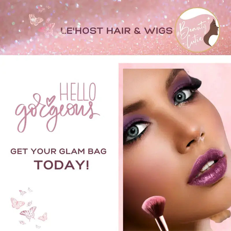    Beauty-On-A-Budget Glam Bag  LE' HOST HAIR & WIGS