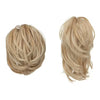 Bendable metal wire ponytail extension color 27/613 main shot showing loose curls