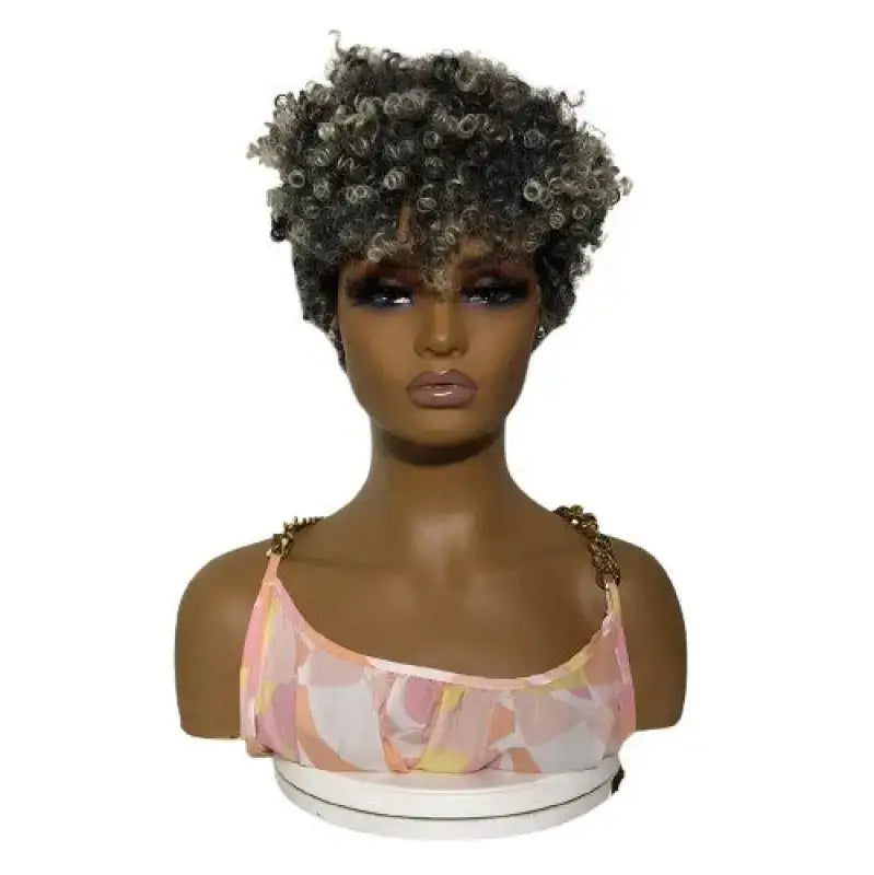    Curly Q | Short Layered Curly Wig with Voluminous Style  LE' HOST HAIR & WIGS