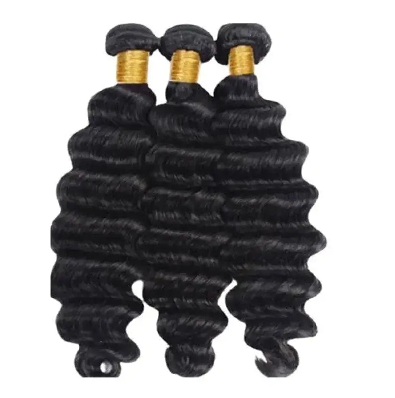 Deep Wave Virgin Remy Hair Extensions – Voluminous, soft, tangle-free, 100% unprocessed hair with versatile styling options.