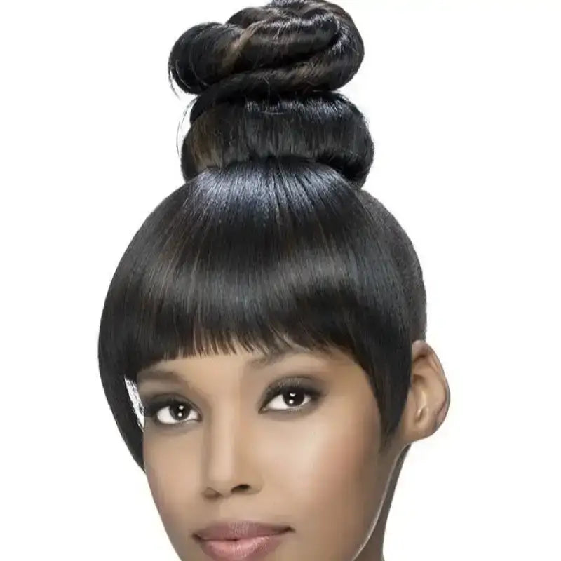    704 - Everlyn | Chic Headband Wig with Twisted Top Knot Bun Wigs LE' HOST HAIR & WIGS