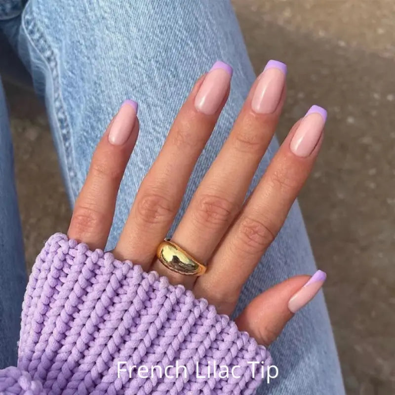 French Lilac Tip   FINGER NAIL TIPS Nails LE' HOST HAIR & WIGS