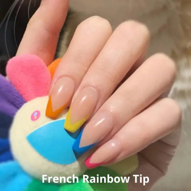 French Rainbow Tip   FINGER NAIL TIPS Nails LE' HOST HAIR & WIGS