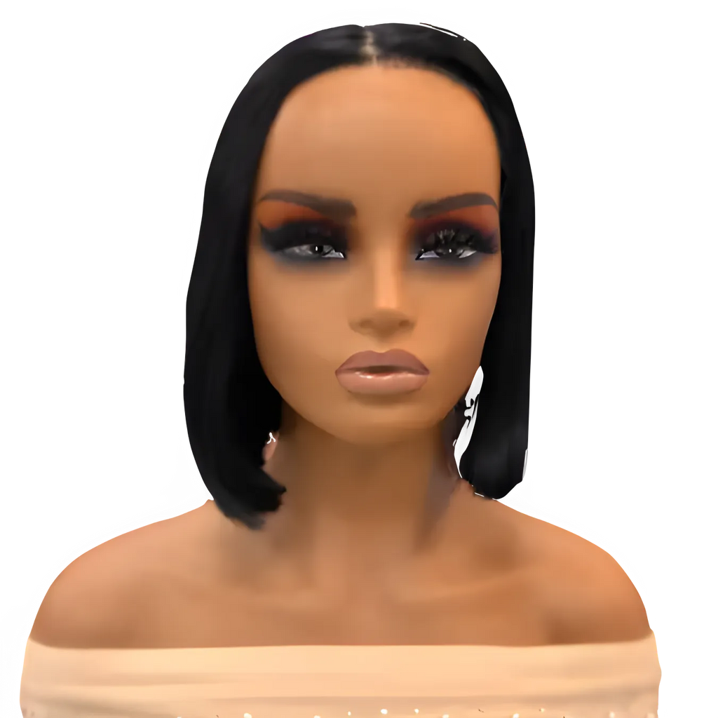 Milan Synthetic Blunt Bob Wig in 1B Off-Black