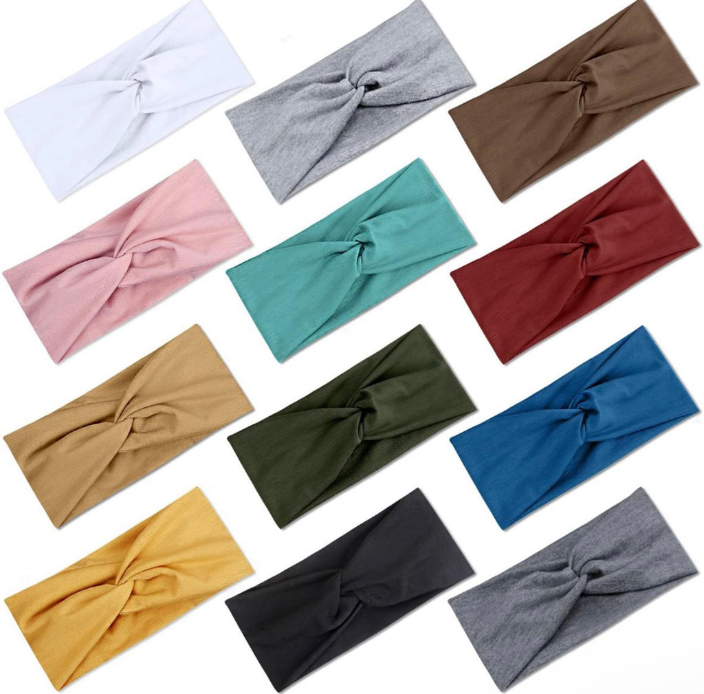 soft elastic wide headbands