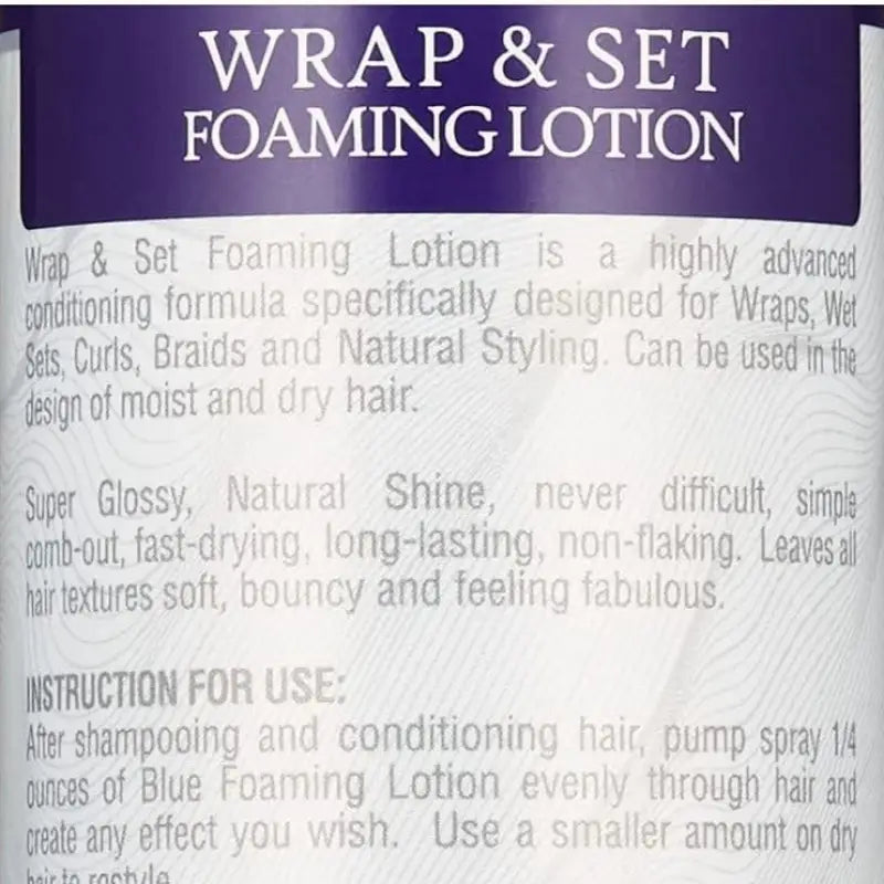 Wrap & Set Foaming Lotion Hair Styling Products LE' HOST HAIR & WIGS   
